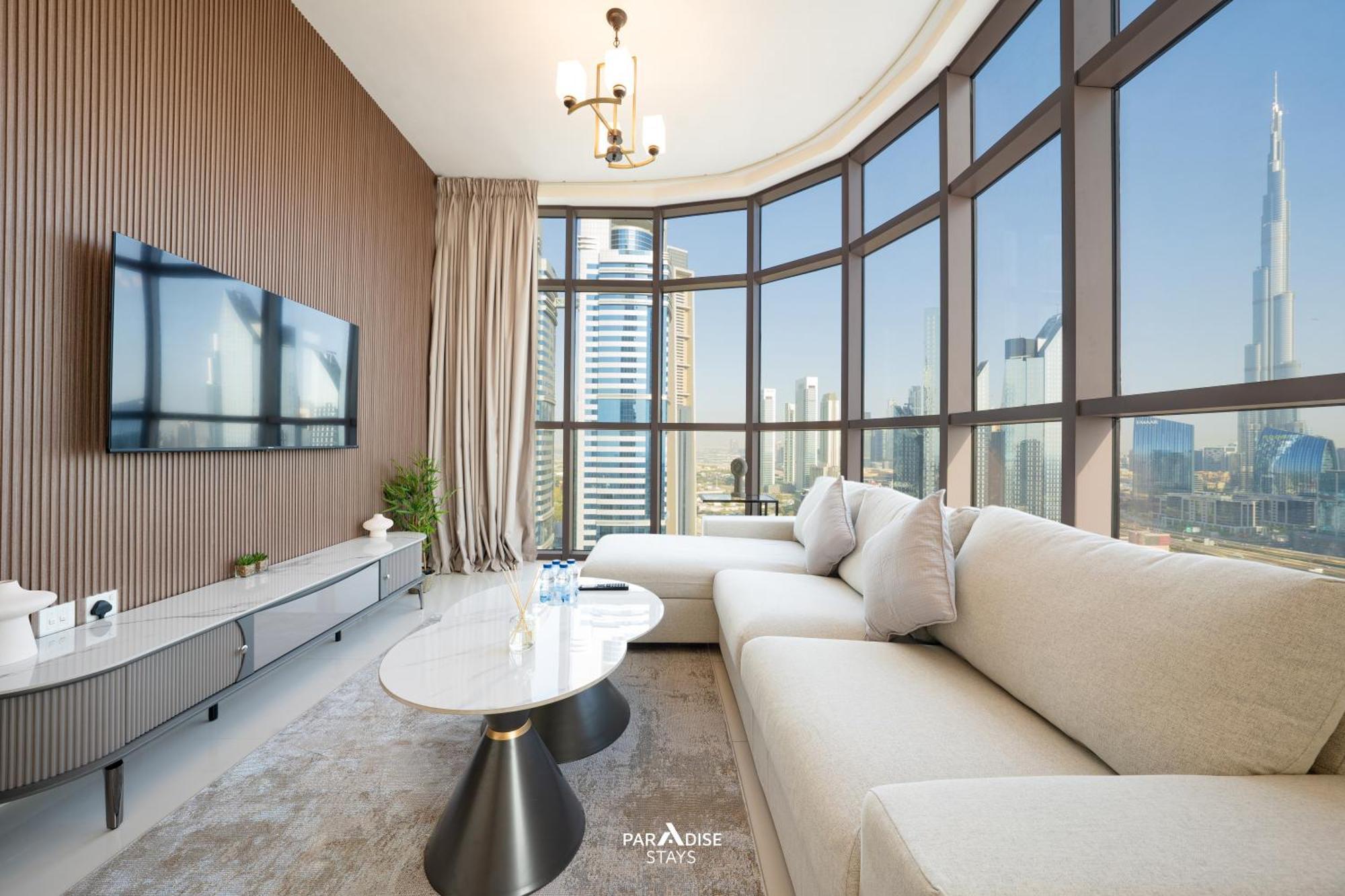 Burj Khalifa & Downtown Views - Prime Location Apartment